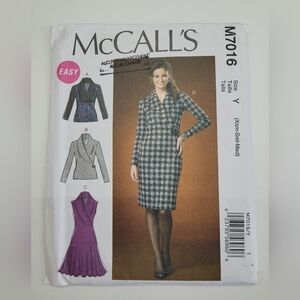 🧵4/$20🧵 McCall's M7016 Dress Sewing Pattern Uncut Size X - S - M DIY Supplies